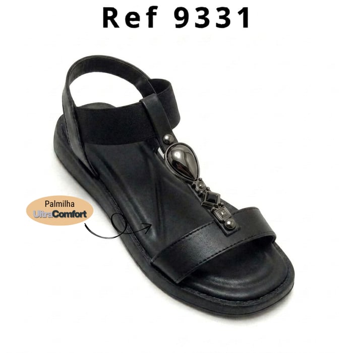 preto flatform Comfort fel ártico enfeite